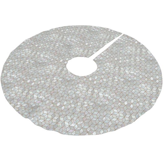 Jupon De Sapin En Polyester Brossé Tuiles nacrées (Angle)