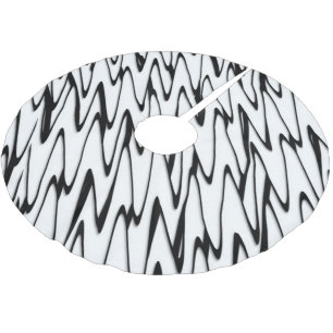 Jupon De Sapin En Polyester Brossé Un art moderne Abstrait de ligne énergétique