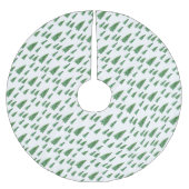 Jupon De Sapin En Polyester Brossé Vacances d'hiver Pays Beauté (Devant)