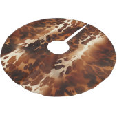 Jupon De Sapin En Polyester Brossé Vache blanche Brown (Angle)