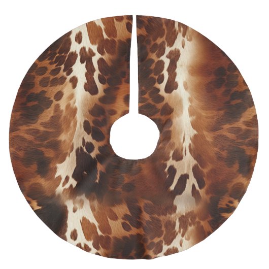Jupon De Sapin En Polyester Brossé Vache blanche Brown (Devant)