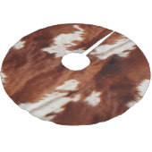 Jupon De Sapin En Polyester Brossé Vache blanche Brown (Angle)