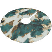 Jupon De Sapin En Polyester Brossé Vache blanche de l'Ouest Emerald Gold (Angle)