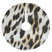 Jupon De Sapin En Polyester Brossé Vache blanche noire (Devant)