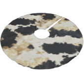 Jupon De Sapin En Polyester Brossé Vache blanche noire (Angle)