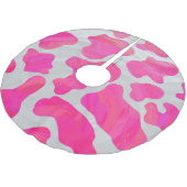 Jupon De Sapin En Polyester Brossé Vache rose et blanc chaud (Angle)