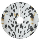 Jupon De Sapin En Polyester Brossé Vachette blanche noire (Devant)