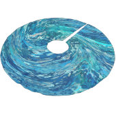Jupon De Sapin En Polyester Brossé Vague Abstraite fantastique (Angle)