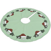 Jupon De Sapin En Polyester Brossé Vampire Père Noël Bat (Angle)