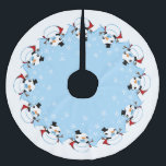 Jupon De Sapin En Polyester Brossé Vampire Snowman<br><div class="desc">Cet ornement de vacances a un mignon bonhomme de neige avec une cape et des crocs de vampire</div>