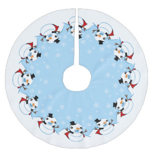 Jupon De Sapin En Polyester Brossé Vampire Snowman