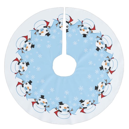 Jupon De Sapin En Polyester Brossé Vampire Snowman (Devant)