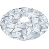 Jupon De Sapin En Polyester Brossé Vanilla Argent Confetti Glitzy Glam Noël (Angle)