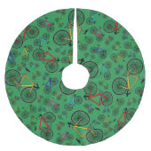 Jupon De Sapin En Polyester Brossé Vélos verts de route (Devant)