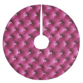 Jupon De Sapin En Polyester Brossé Velvet Rose Chaud (Devant)