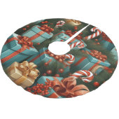 Jupon De Sapin En Polyester Brossé Venin de Christmas (Angle)