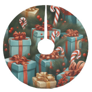 Jupon De Sapin En Polyester Brossé Venin de Christmas