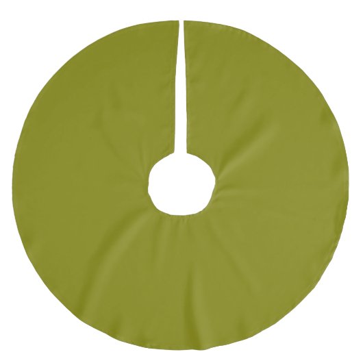 Jupon De Sapin En Polyester Brossé Vert olive (Devant)