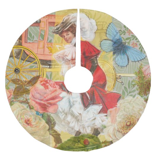 Jupon De Sapin En Polyester Brossé Victorian Lady Woman Fun Carriage (Devant)