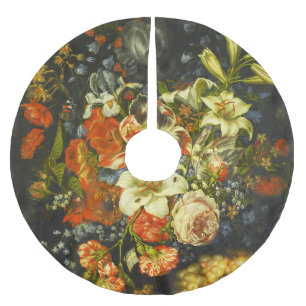 Jupon De Sapin En Polyester Brossé Vie morte avec fleurs et fruits