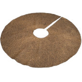 Jupon De Sapin En Polyester Brossé Vieux cuir Brown : Arrière - plan texturé (Angle)