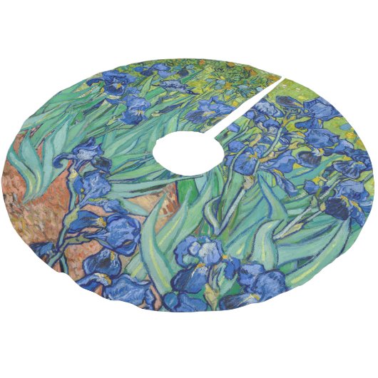 Jupon De Sapin En Polyester Brossé Vincent Van Gogh - Irises (Angle)