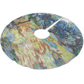 Jupon De Sapin En Polyester Brossé Vincent van Gogh - Oliviers : Ciel bleu vif (Angle)