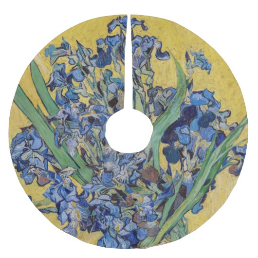 Jupon De Sapin En Polyester Brossé Vincent van Gogh - Vase avec Irises (Devant)