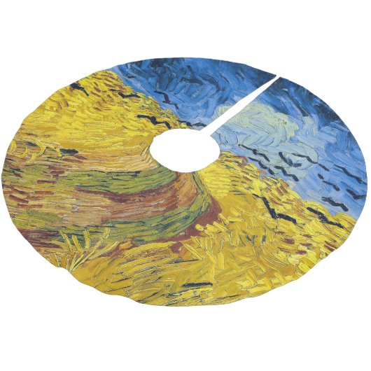 Jupon De Sapin En Polyester Brossé Vincent van Gogh - Wheatfield with Crows (Angle)