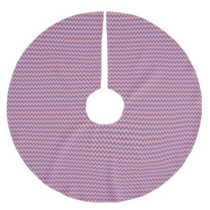 Jupon De Sapin En Polyester Brossé Violet et nuances de chevron rose