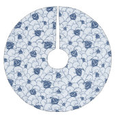 Jupon De Sapin En Polyester Brossé Voiliers sur le motif de mer (Devant)