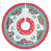 Jupon De Sapin En Polyester Brossé Voitures classiques (Devant)