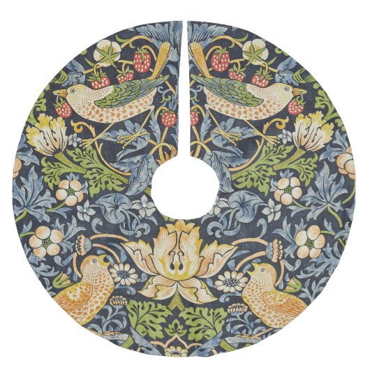 Jupon De Sapin En Polyester Brossé Voleur de fraises Morris Bleu marine Art fin vinta (Devant)