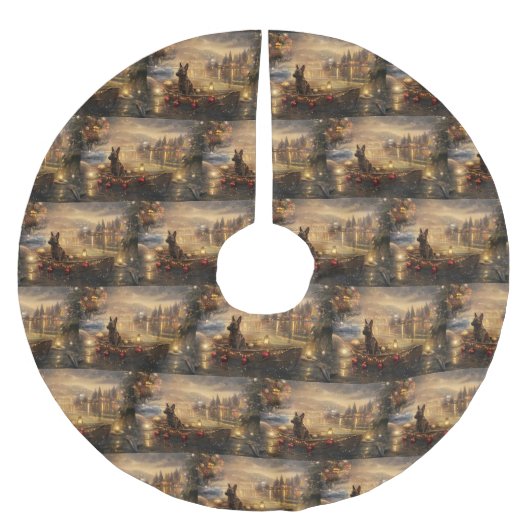 Jupon De Sapin En Polyester Brossé Voyage de Noël de Malinoi en Belgique (Devant)