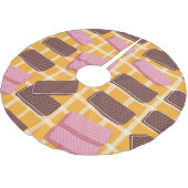 Jupon De Sapin En Polyester Brossé Wafers aromatisés Arrière - plan sans soudure (Angle)