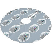 Jupon De Sapin En Polyester Brossé West Highland White Terrier Noël (Angle)