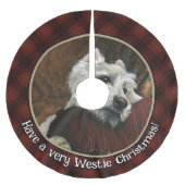 Jupon De Sapin En Polyester Brossé Westie sur canapé (Devant)