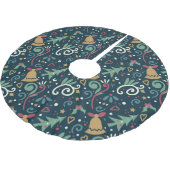 Jupon De Sapin En Polyester Brossé Whimsical Fun Winter Christmas (Angle)