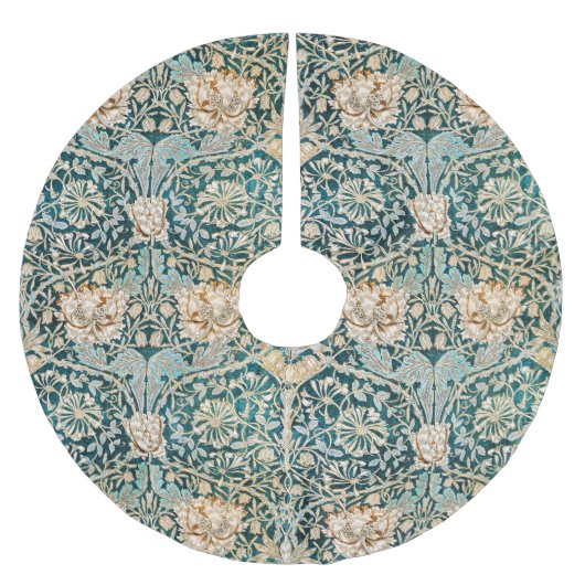 Jupon De Sapin En Polyester Brossé William Morris Antique Honeysuckle Floral Pattern (Devant)