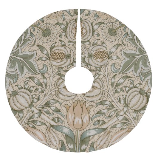 Jupon De Sapin En Polyester Brossé William Morris Lily and Pomegranate Flower Pattern (Devant)