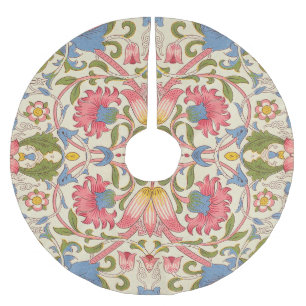 Jupon De Sapin En Polyester Brossé William Morris Lodden Motif Floral Pastel