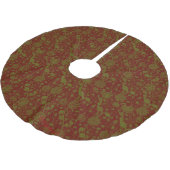 Jupon De Sapin En Polyester Brossé William Morris Nostalgic Classic Red Tree Jupe (Angle)