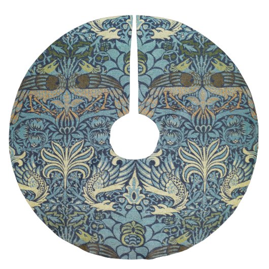 Jupon De Sapin En Polyester Brossé William Morris Peacock and Dragon Woven Design (Devant)