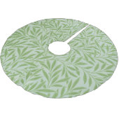 Jupon De Sapin En Polyester Brossé William Morris Saule Fleur Classique Vert (Angle)