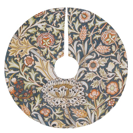 Jupon De Sapin En Polyester Brossé William Morris Trent Garden Flower Pattern Classic (Devant)