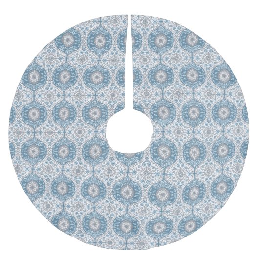 Jupon De Sapin En Polyester Brossé Winter Merveilles Ogee Motif Tree Jupe (Devant)