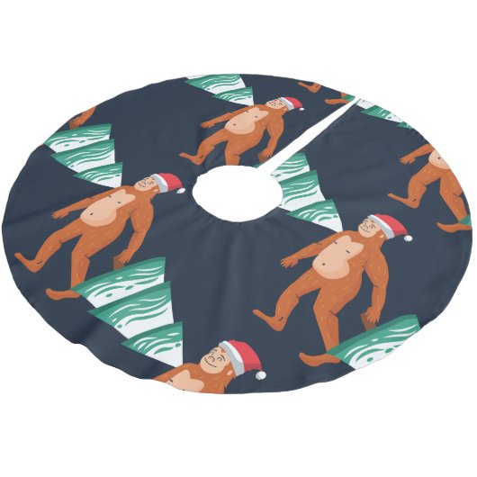 Jupon De Sapin En Polyester Brossé yeti sasquatch (Angle)