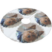 Jupon De Sapin En Polyester Brossé Yorkie (Angle)