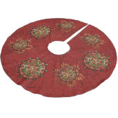 Jupon De Sapin En Polyester Brossé Yule Mandala (Angle)
