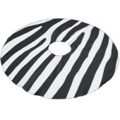 Jupon De Sapin En Polyester Brossé Zebra rayures motif noir & blanc + vos idées (Angle)